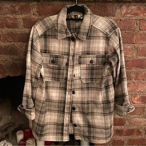 H&M Divided brown plaid shacket
